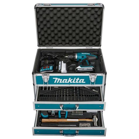 makita metal drill box|makita rolling tool box.